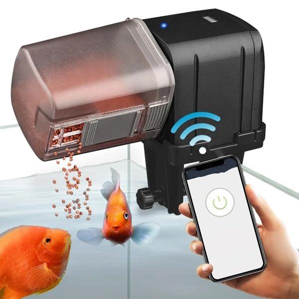 Alimentador para Peixes com automatização por Wifi